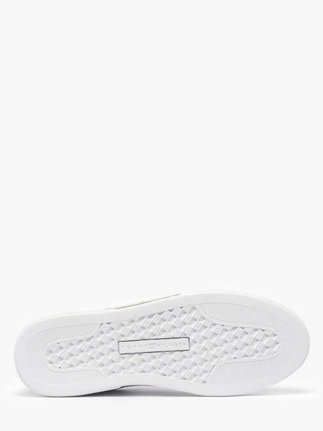 Sneakers Uit Leder Tommy hilfiger Wit women 9019YBS ander zicht 4